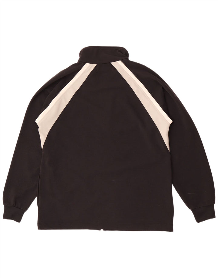Kappa Mens Treino Top Jaqueta Grande Poliéster Colorblock Preto