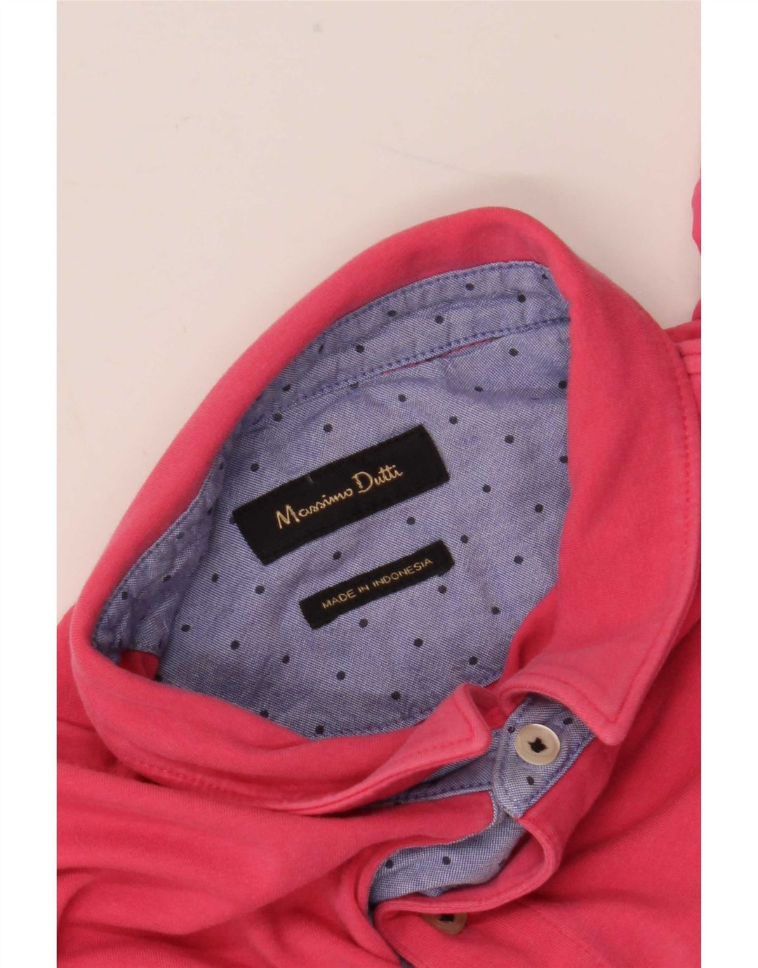 Camisa polo masculina Massimo Dutti pequena rosa