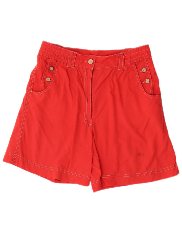 Shorts casuais femininos vintage IT 42 médio W30 vermelho
