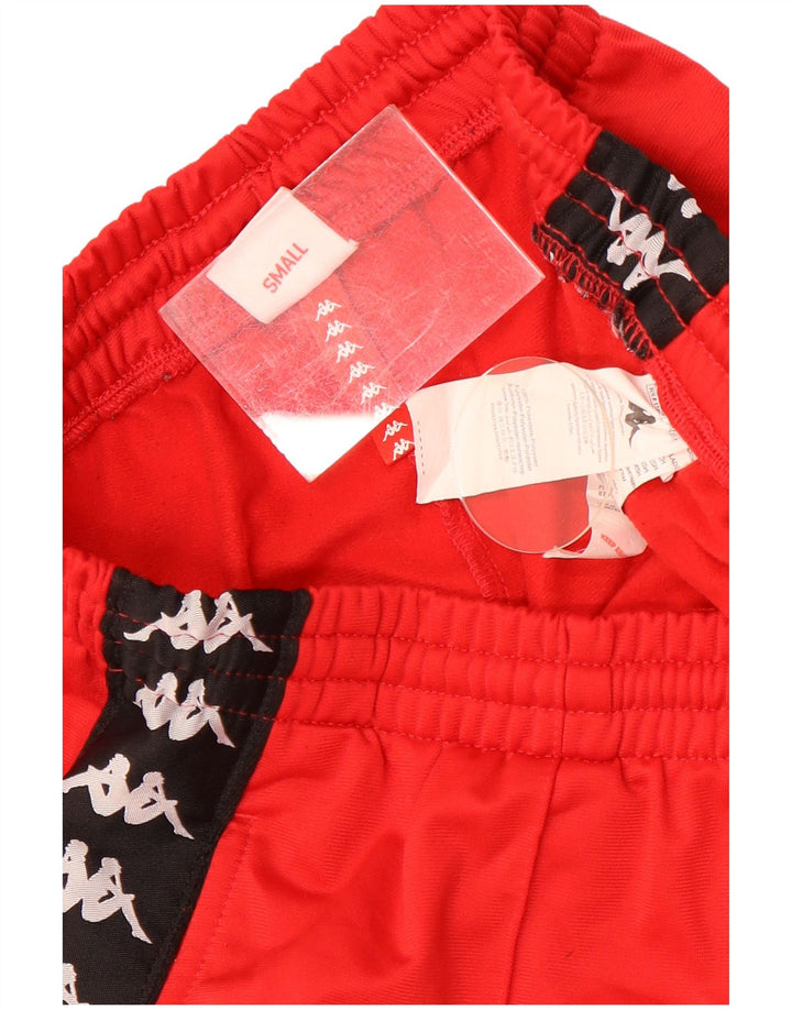 Kappa Mens Graphic Sport Shorts Pequeno Poliéster Colorblock Vermelho