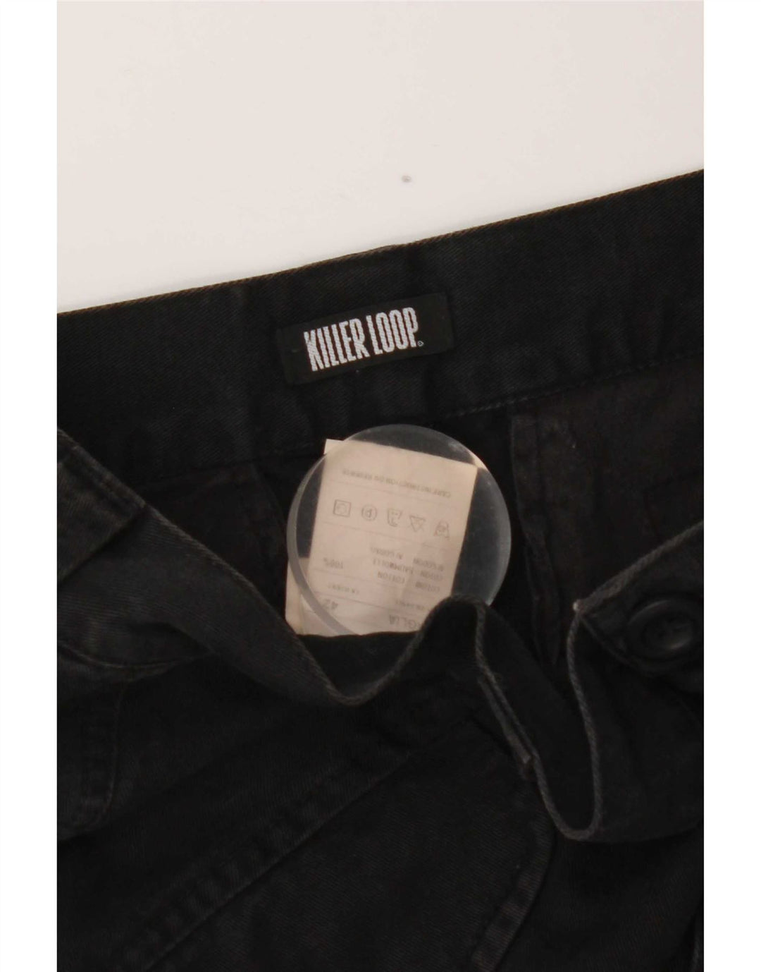 Killer Loop feminino joggers jeans retos IT 42 médio W28 L33 algodão preto