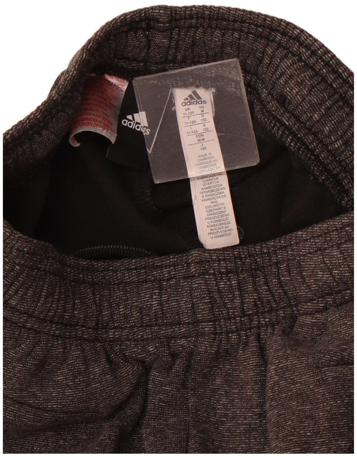 Calças de treino para meninas ADIDAS 11-12 anos cinza algodão manchado