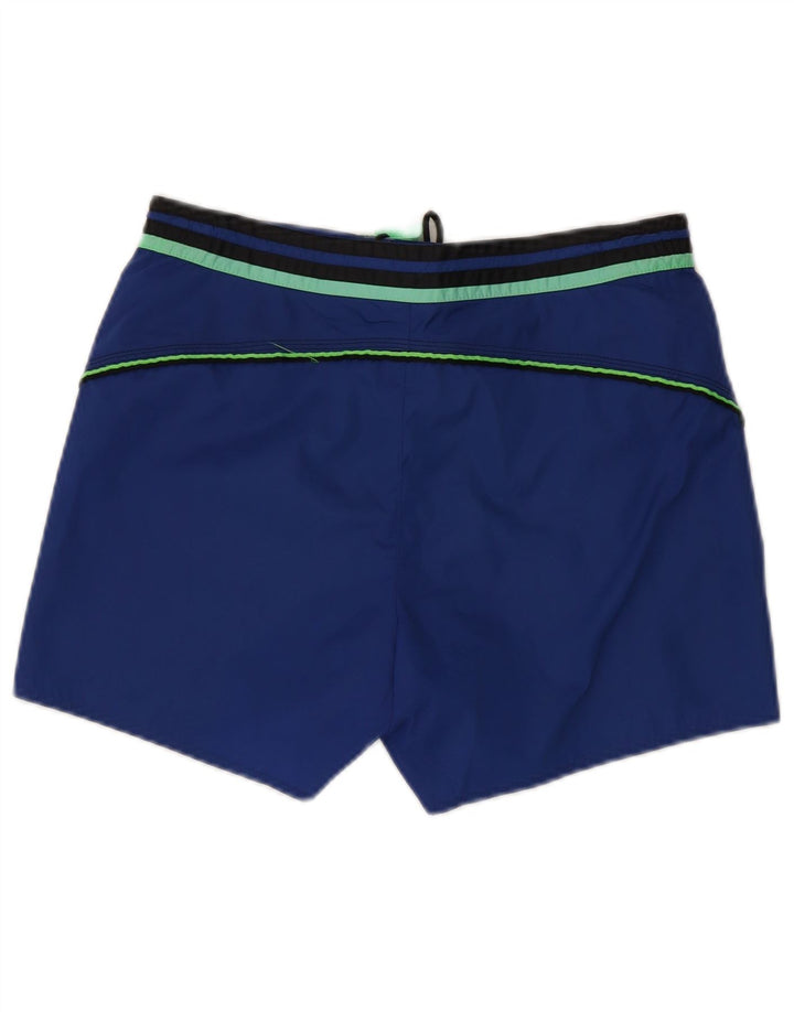 Calção de banho masculino Colmar poliamida listrada azul médio