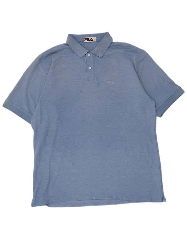 Camisa polo masculina Fila XL azul algodão