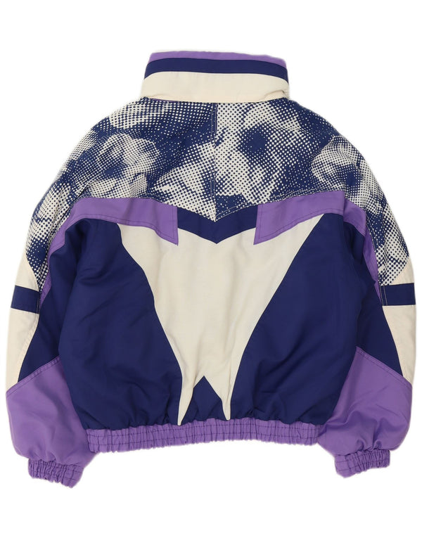 Fila Womens Loose Fit Ski Jacket IT 42 Médio Roxo Poliéster Retro