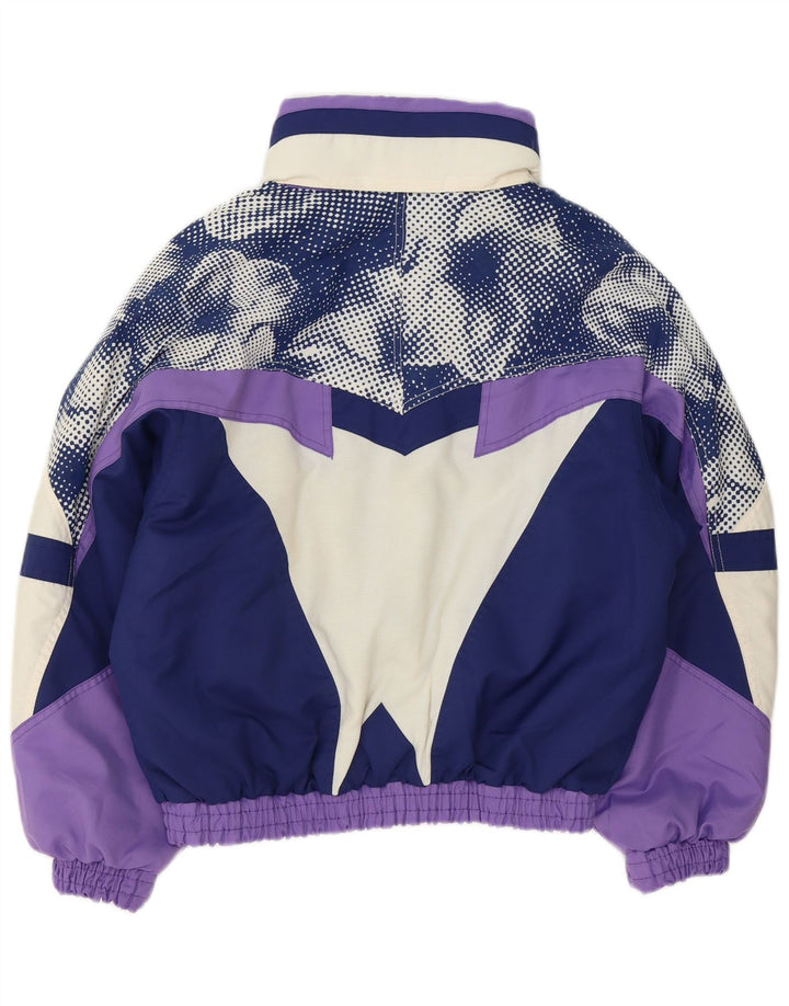 Fila Womens Loose Fit Ski Jacket IT 42 Médio Roxo Poliéster Retro