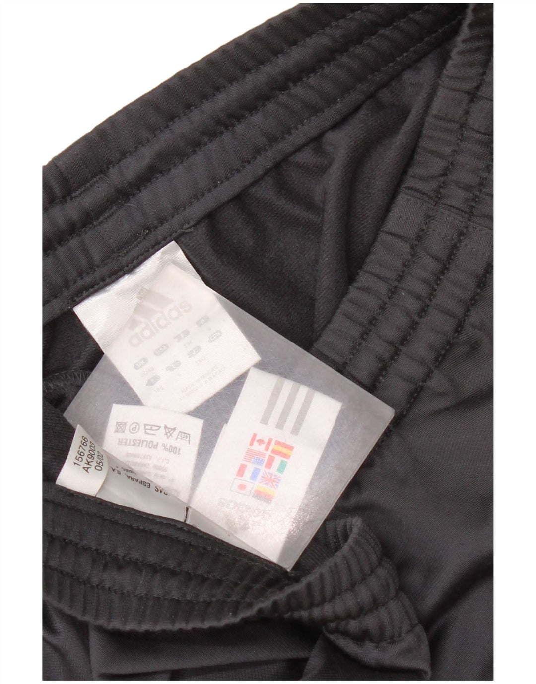 Calças de treino femininas Adidas UK 46/48 XL cinza poliéster