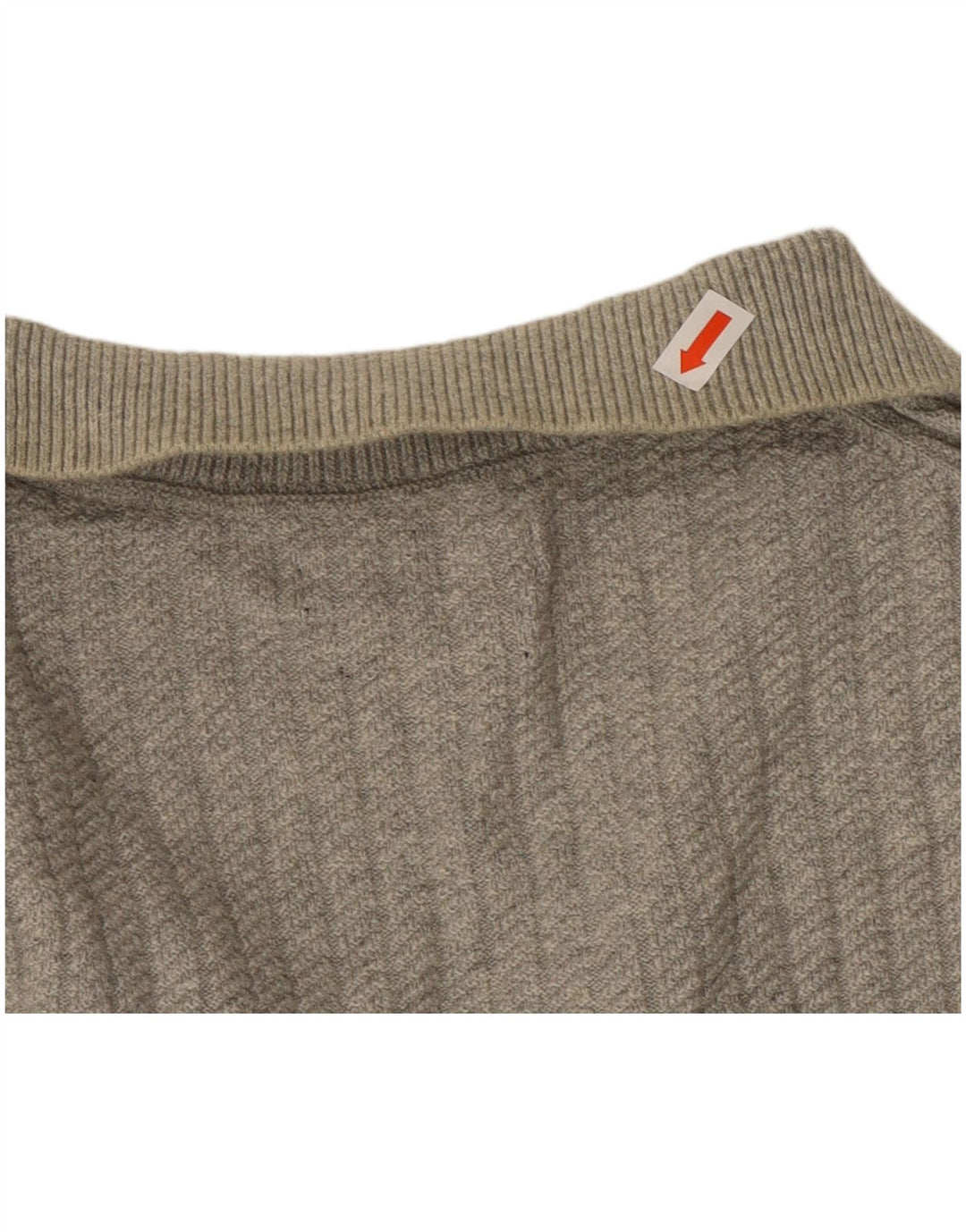 Suéter masculino MASSIMO DUTTI com gola polo e algodão cinza médio