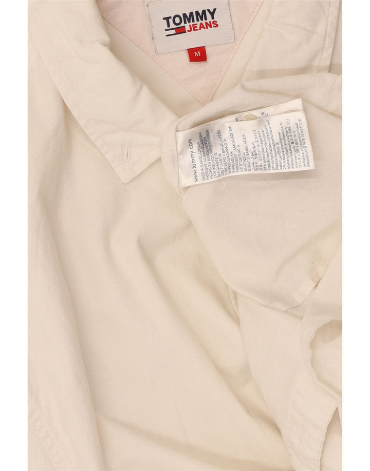 Camisa masculina TOMMY HILFIGER slim fit médio algodão branco