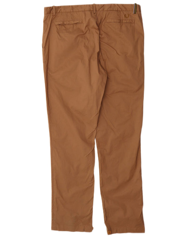 Fred Perry Mens Bradley Wiggins Straight Chino Trousers W36 L33 Beige