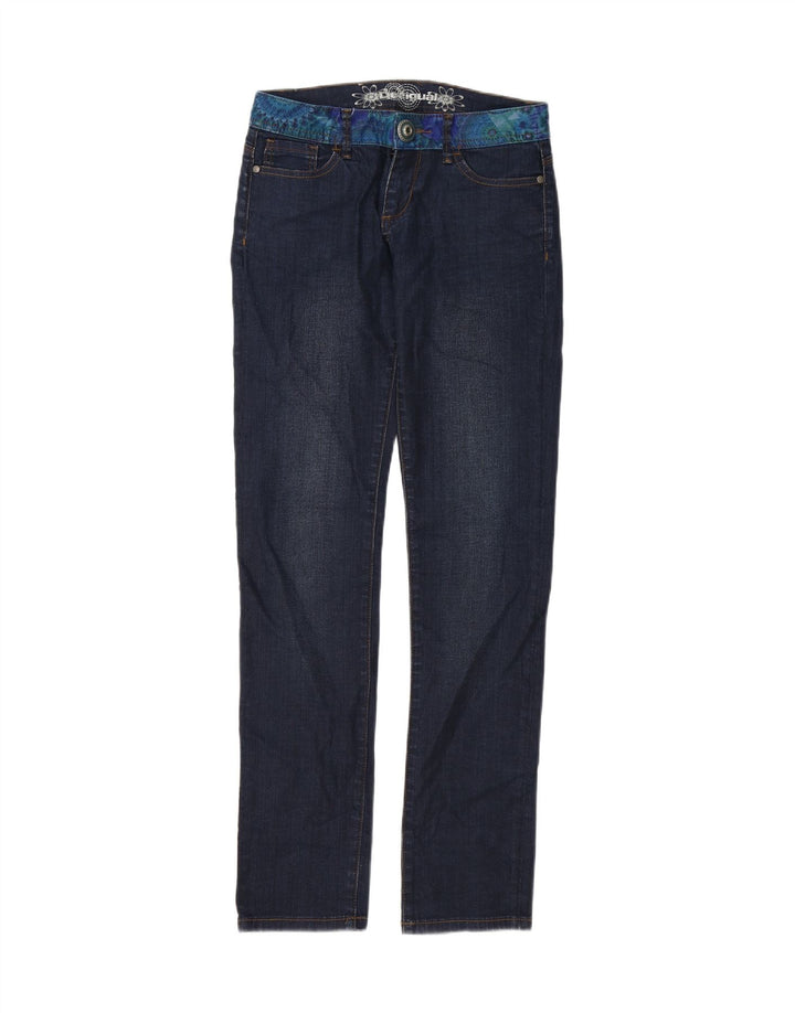 DESIGUAL Jeans Slim Feminino W28 L33 Azul Marinho