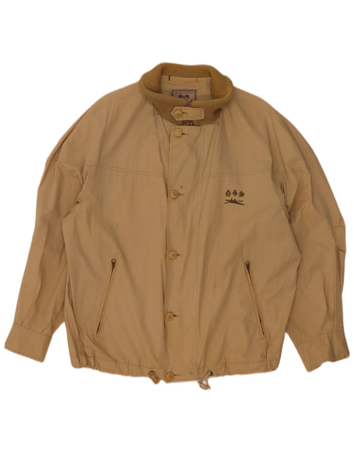 Jaqueta bomber masculina Seventy UK 38 algodão bege médio