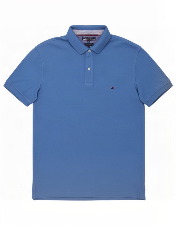 Camisa polo masculina Tommy Hilfiger Regular Fit XL algodão azul