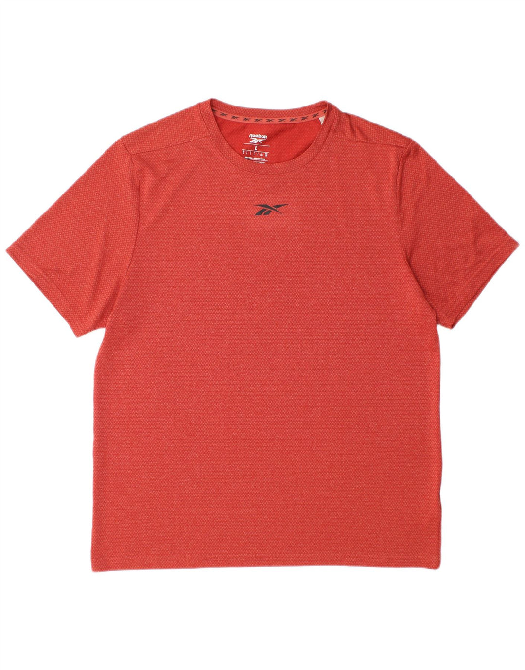 Camiseta masculina Reebok Top grande poliéster vermelho