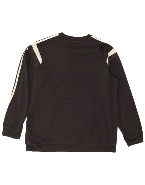 Adidas Mens Moletom Jumper XL Preto Colorblock Poliéster
