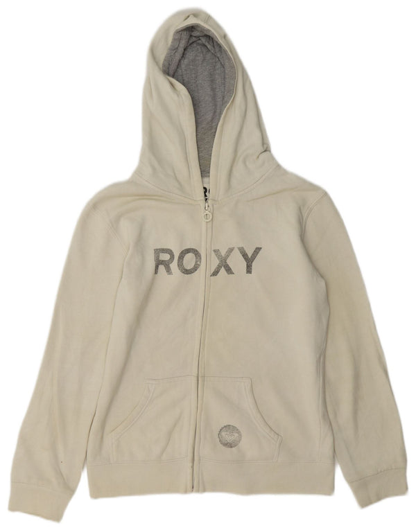 Suéter com capuz gráfico Roxy Girls 15-16 anos branco