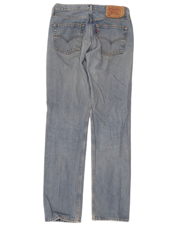 Levi's Masculino 501 Straight Jeans W32 L34 Azul Algodão