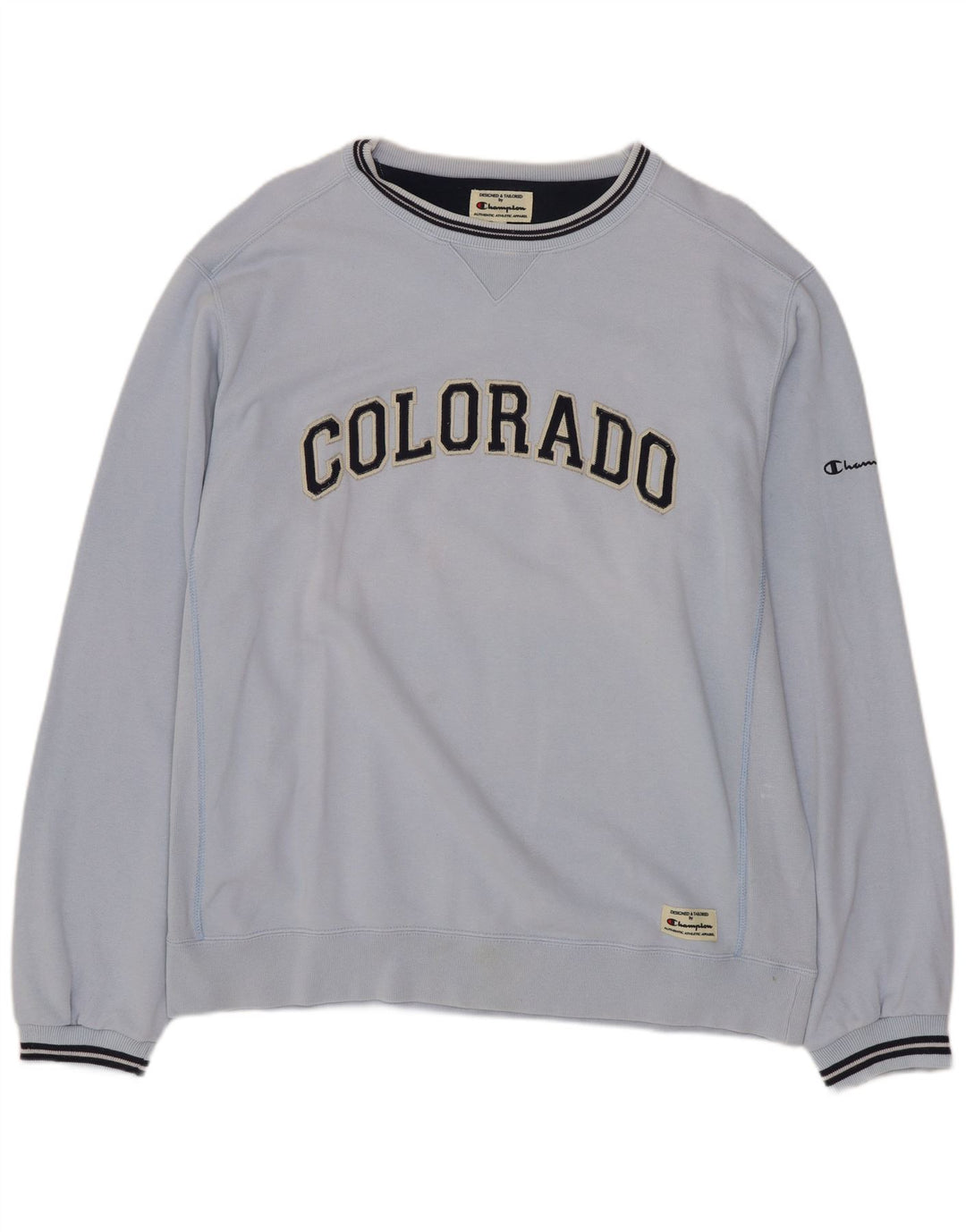 Campeão Mens Colorado Graphic Moletom Jumper Grande Azul