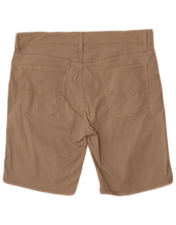 Guess Mens Casual Shorts W34 Grande Algodão Bege