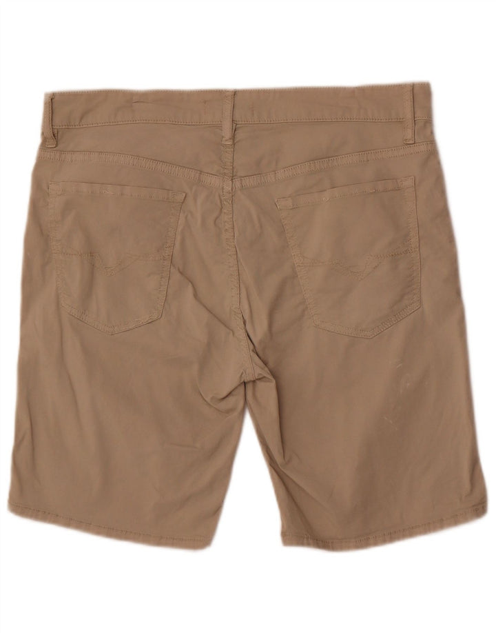 Guess Mens Casual Shorts W34 Grande Algodão Bege