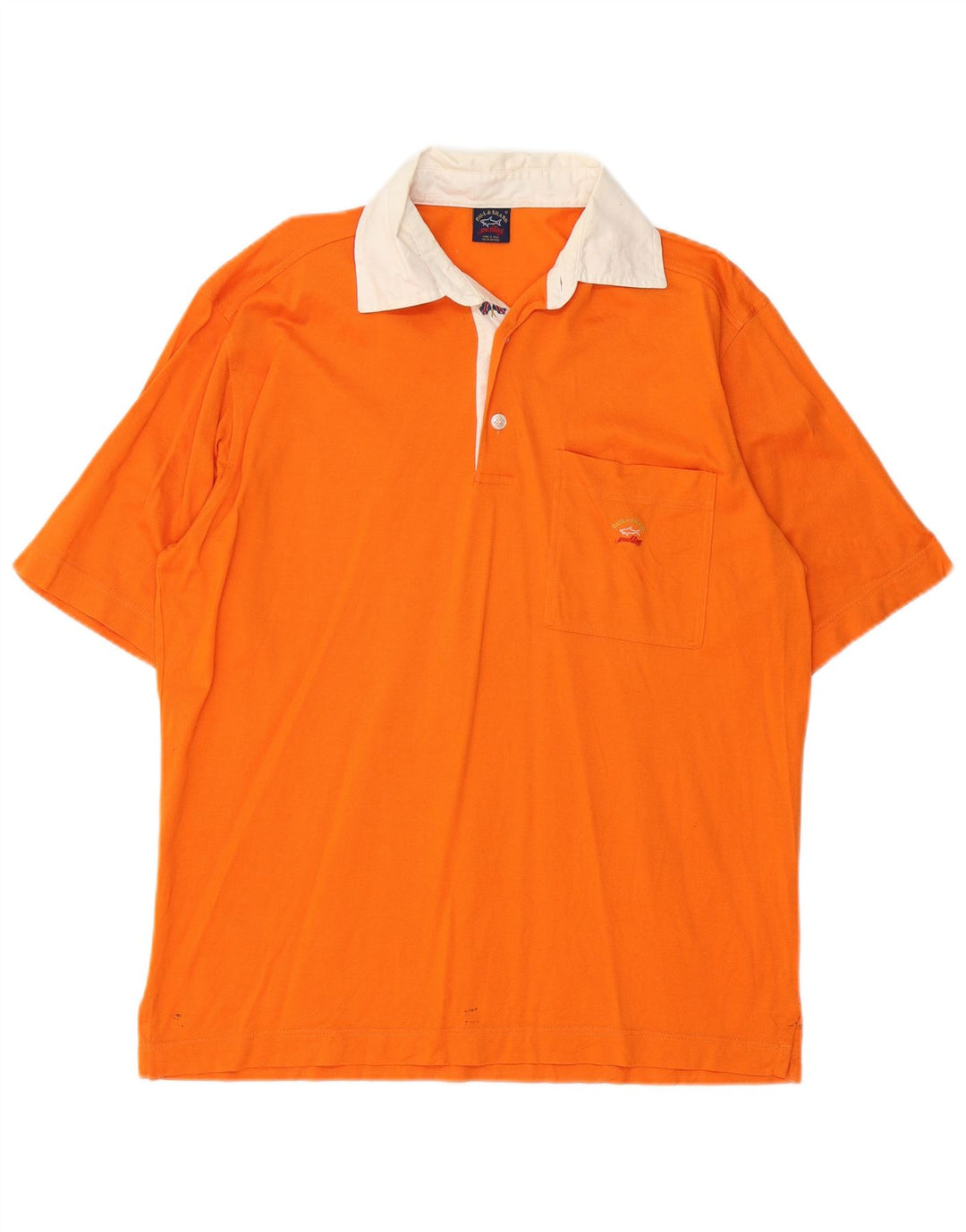 Camisa polo masculina de rugby PAUL & SHARK laranja médio