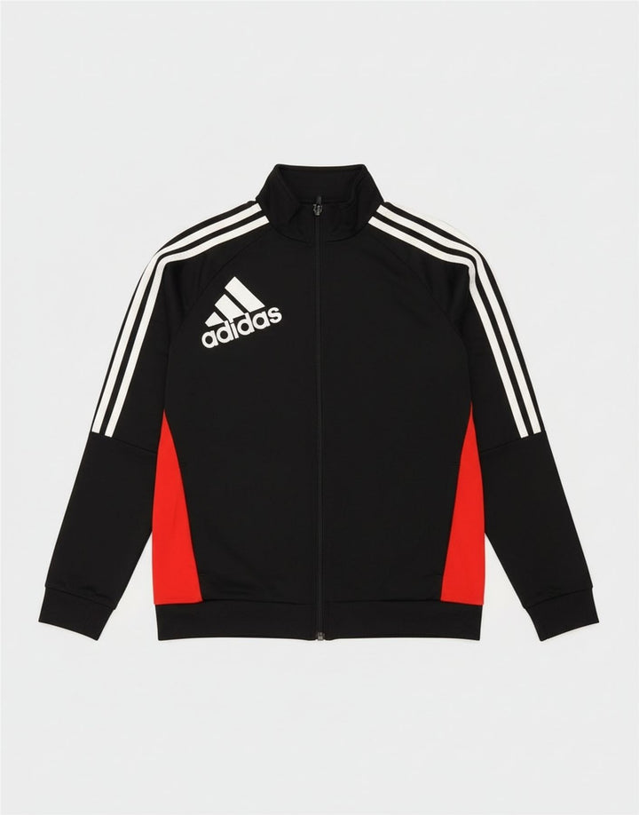 Jaqueta Adidas Boys Graphic Tracksuit Top 11-12 Anos Preto Colorblock