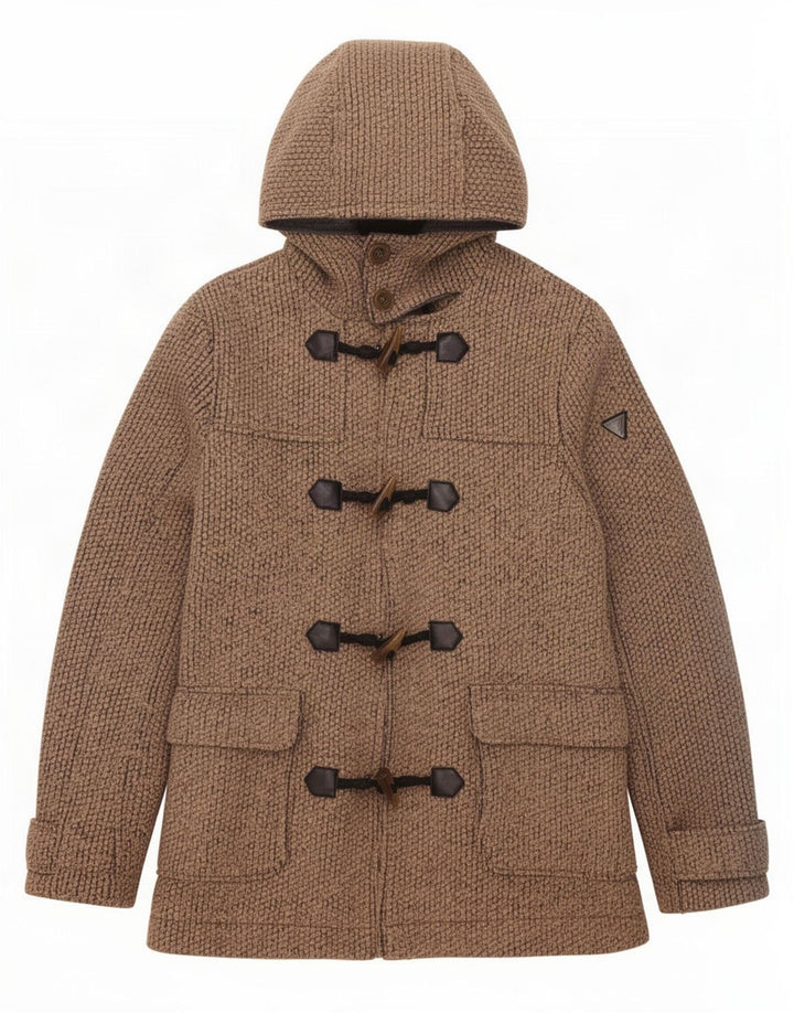 Jaqueta masculina com capuz Guess UK 38 poliéster marrom médio