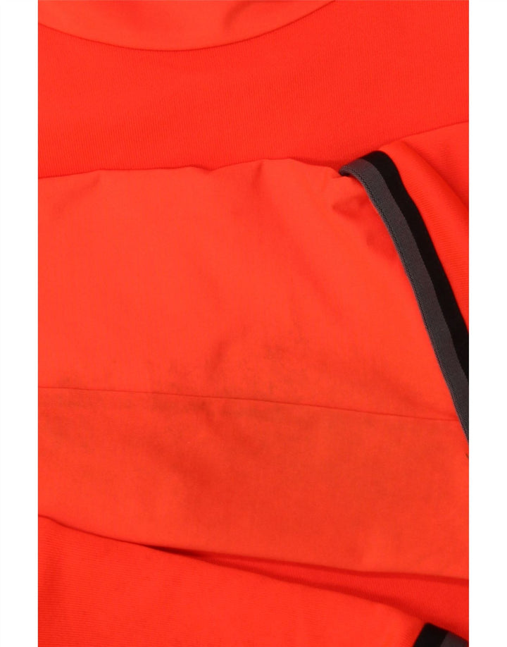 ADIDAS Mens FC Bayern Munchen Top Manga Comprida Médio Laranja Poliéster