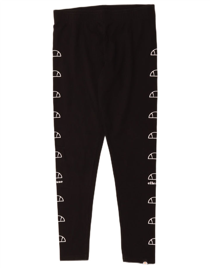 Ellesse Leggings Femininas Gráficas UK 14 Grande Preto