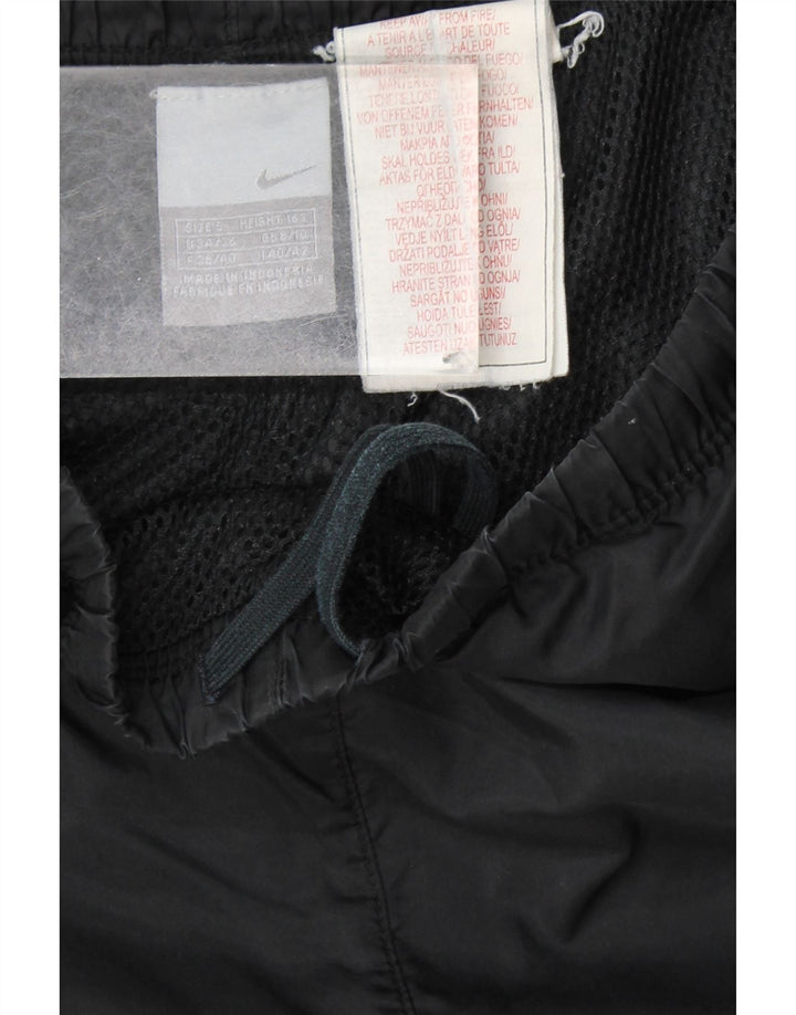 Calça impermeável feminina NIKE UK 8/10 pequena preta nylon