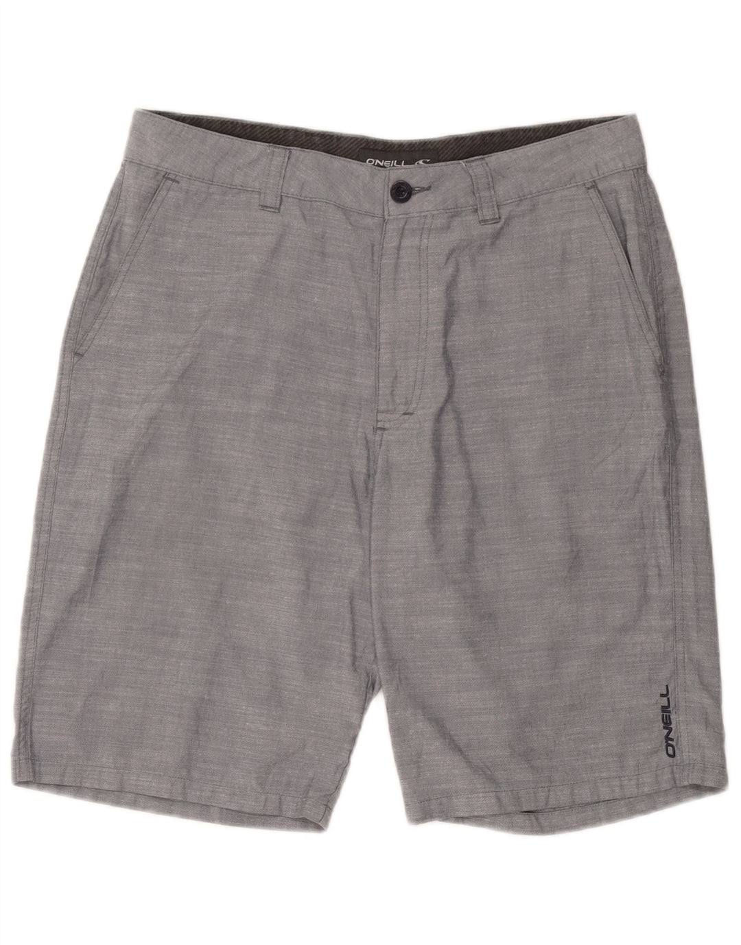 Shorts Chino masculino O'Neill W33 poliéster manchado cinza médio