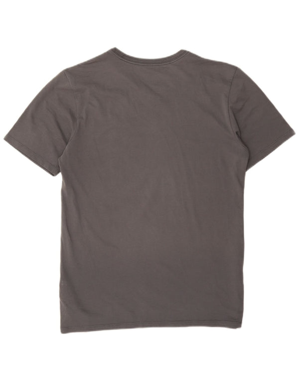 Camiseta Nike Masculina Dri Fit Graphic Top Pequeno Algodão Cinza