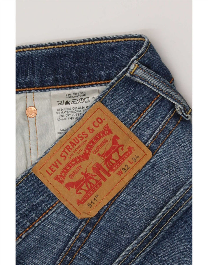 Jeans Levis 511 Slim Masculino W32 L34 Azul
