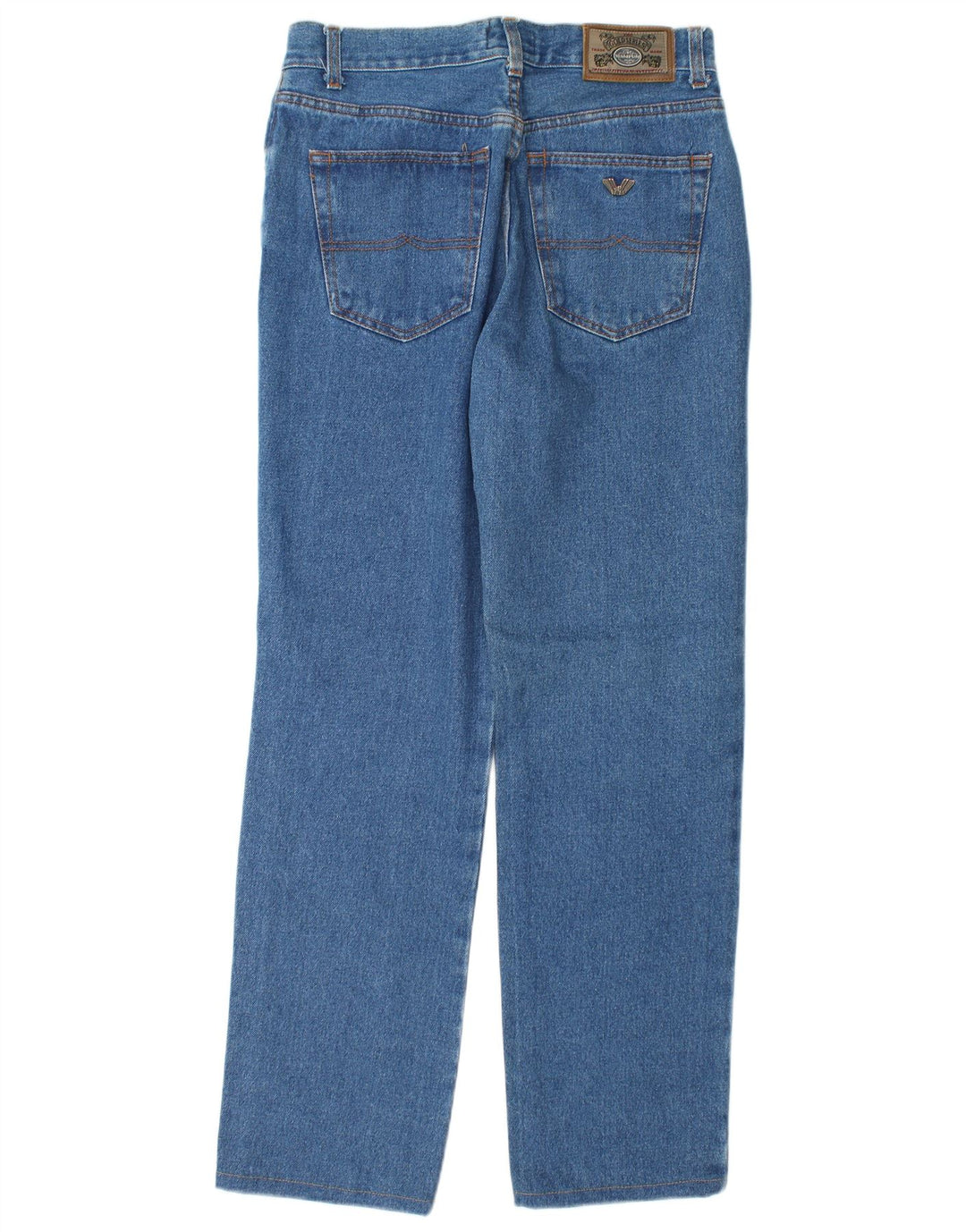 Calça jeans reta masculina Wampum W32 L31 algodão azul