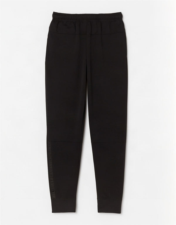Calça de treino masculina Nike Joggers grande preto colorblock poliéster