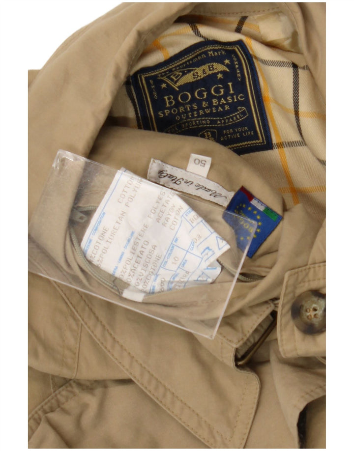 Sobretudo masculino BOOGIE IT 50 grande algodão bege