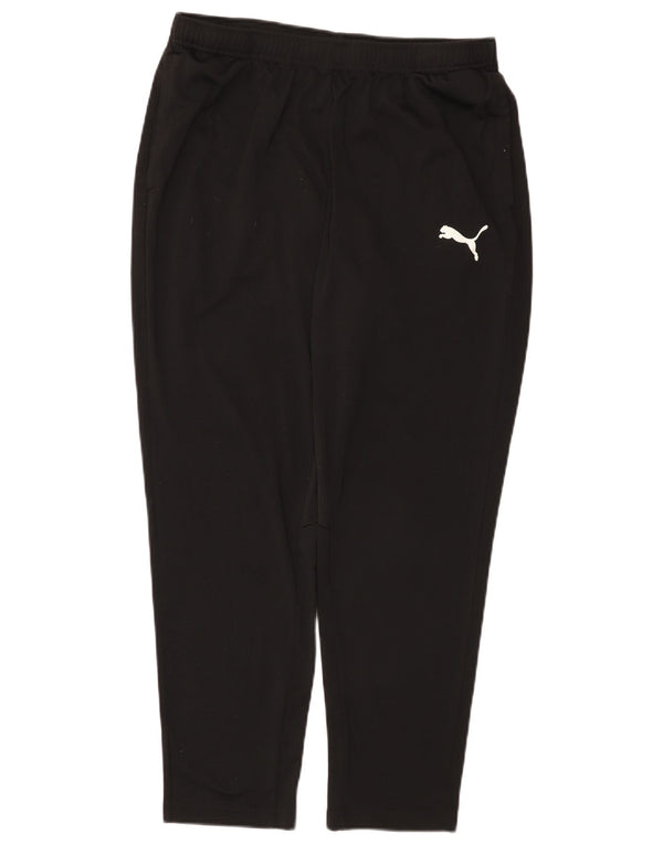Calça de treino masculina Puma grande poliéster preto