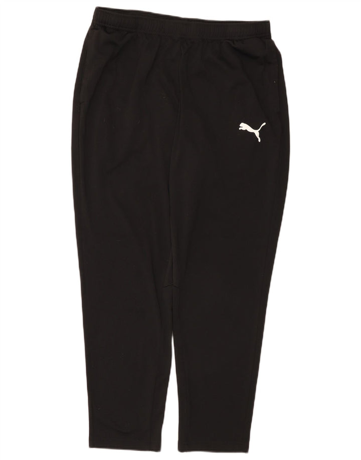 Calça de treino masculina Puma grande poliéster preto