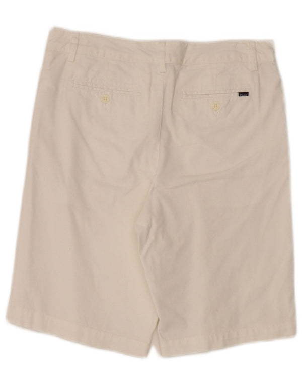 Polo Ralph Lauren Meninos Chino Shorts 15-16 Anos W30 Algodão Branco