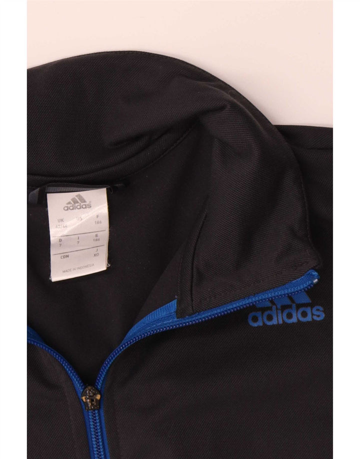 Adidas Mens Tracksuit Top Jacket UK 42/44 Grande Azul Colorblock Poliéster