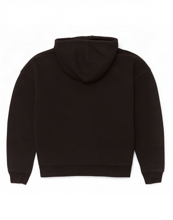 Jumper com capuz feminino Reebok Oversized UK 8/10 pequeno algodão preto