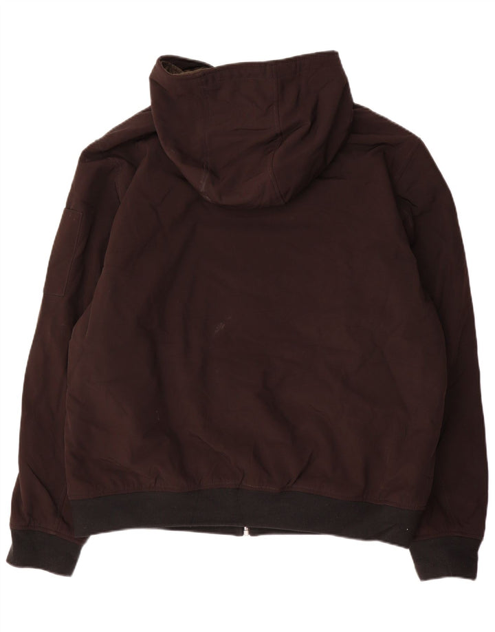 Jaqueta bomber masculina Dockers com capuz UK 42 XL poliéster preto