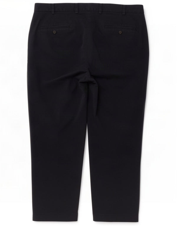 Brooks Brothers Mens Clark Straight Chino Calças W40 L26 Algodão Azul Marinho