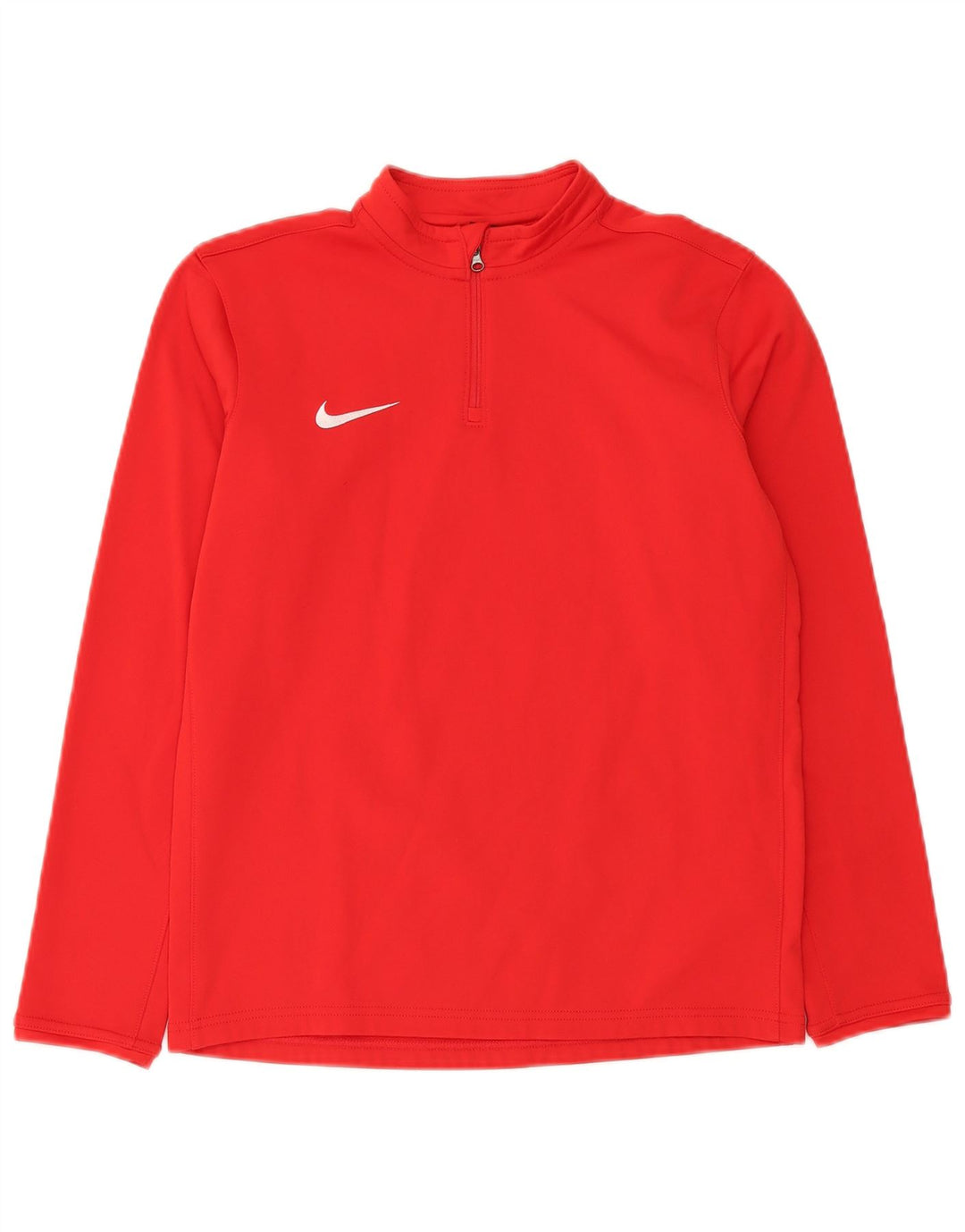 Nike Meninos Dri Fit Zip Neck Pullover Treino Top 13-14 Anos XL Vermelho
