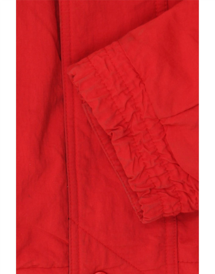 Jaqueta acolchoada masculina Eddie Bauer UK 42 XL algodão vermelho