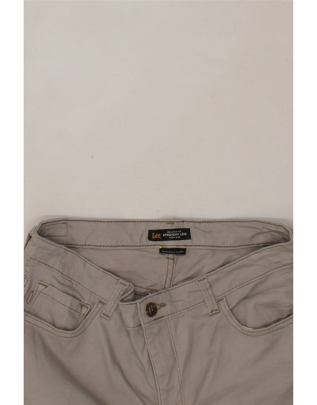 LEE Womens Relaxed Fit Straight Casual Trousers W32 L31 Grey Vintage Lee and Second-Hand Lee from Messina Hembry 