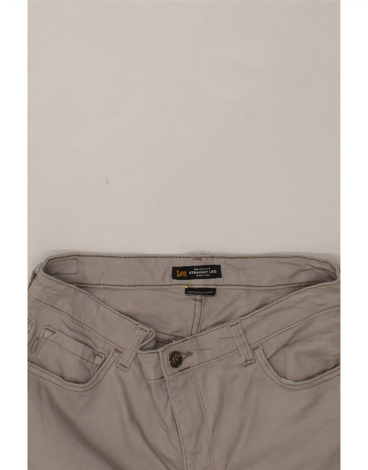LEE Womens Relaxed Fit Straight Casual Trousers W32 L31 Grey Vintage Lee and Second-Hand Lee from Messina Hembry 