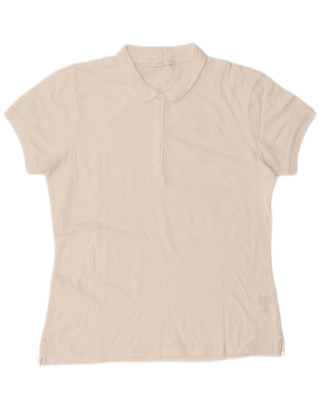 Polo feminino CARRERA UK 18 XL algodão branco