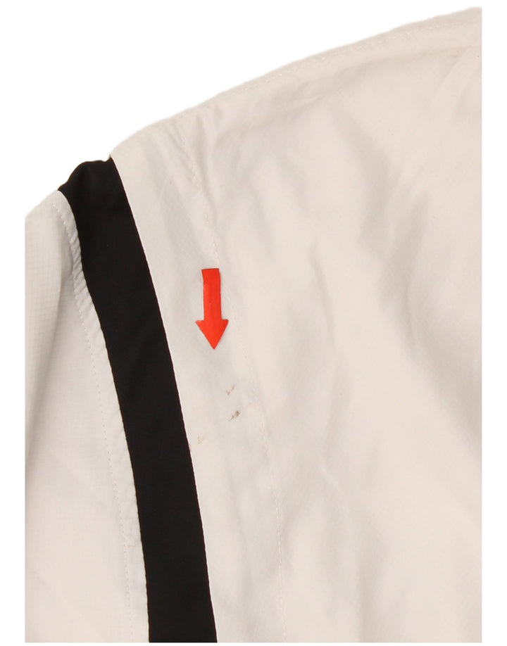 Asics Mens Tracksuit Top Jacket Médio Branco Colourblock Poliéster