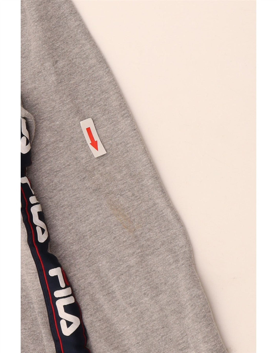 Fila moletom gráfico feminino jumper UK 16 grande algodão cinza
